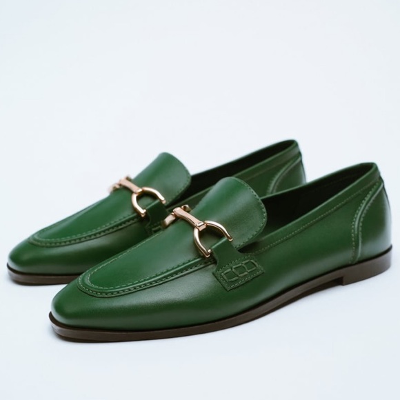 Zara | Shoes | Zara Hunter Green Faux 